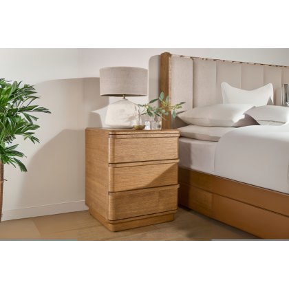 Columbus 3 Drawer Bedside Unit