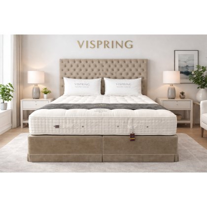Vispring Excellence Divan Set with Aldo Headboard - Ex Display