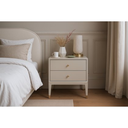 Novello 2-Drawer Bedside Table Novello 2-Drawer Bedside Table
