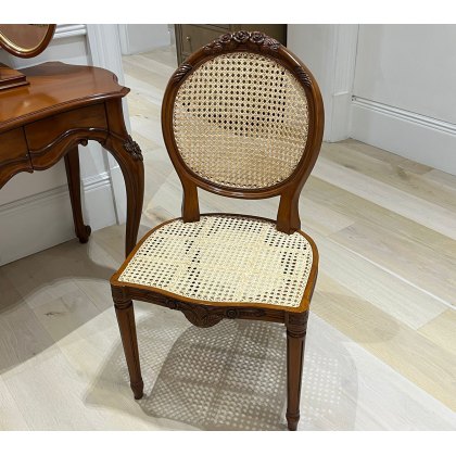 Floral Caned Chair- Ex Display Floral Caned Chair- Ex Display