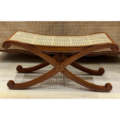 Louis XV Caned Bench - Ex Display