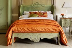Floral Caned Bed Floral Caned Bed