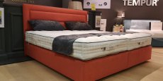 Vispring Regal Superb Zip & Link Divan Set (Large Emperor) with Headboard - Ex Display