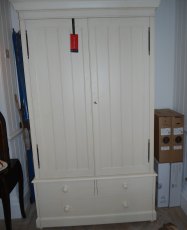 Louis Panelled Wardrobe  Cream - EX DISPLAY