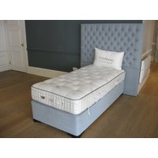 Vispring Regal Superb Long Single Divan Set with Aldo headboard- Ex Display Vispring Regal Superb Long Single Divan Set with Aldo headboard- Ex Display