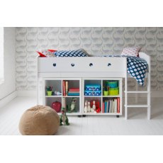 Cubix Children's Mid Sleeper With Two Storage Bookcases Cubix Children's Mid Sleeper With Two Storage Bookcases