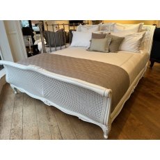 Louis Caned Painted Bedstead - Superking Size - Ex Display. Louis Caned Painted Bedstead - Superking Size - Ex Display.