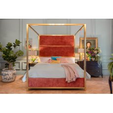Hoxton Four Poster + Pure Luxe Hybrid Mattress - Superking Size - Ex Display. Hoxton Four Poster + Pure Luxe Hybrid Mattress - Superking Size - Ex Display.