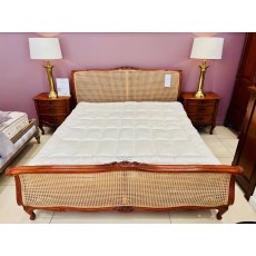 Louis XV Caned Bedstead with Bedstead Supreme and Topper - Ex Display.
