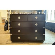 Greenwich 5 Drawer Chest - Black/Nickel - Ex Display