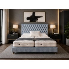 Emilia Grand Bedstead & Vispring Herald Divan Set - Superking - Ex Display. Emilia Grand Bedstead & Vispring Herald Divan Set - Superking - Ex Display.