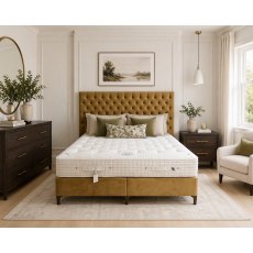 Vispring Excellence Divan Set with Aldo Headboard - Superking Size - Ex Display