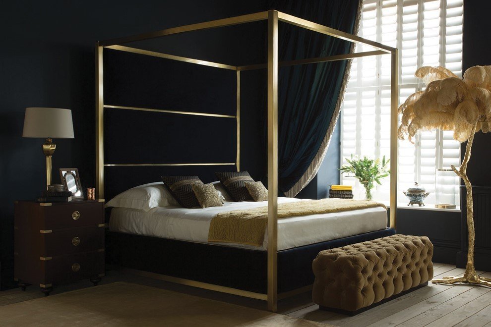 Luxury Brass Beds Nickel Bed, Rose Gold Super King Bed Frame