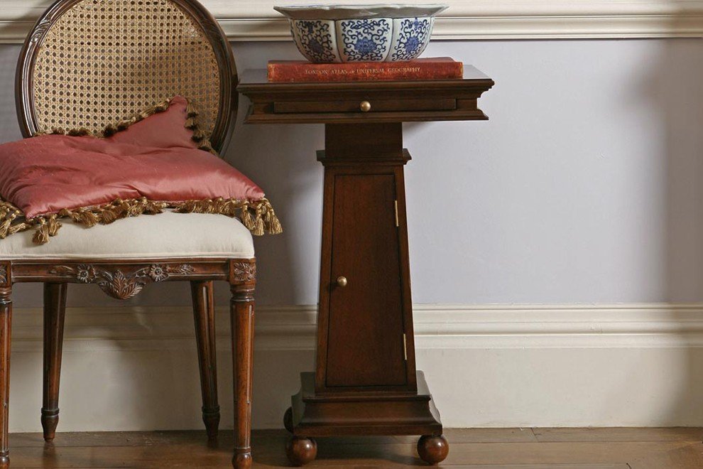And So To Bed Eclectic Pedestal Table