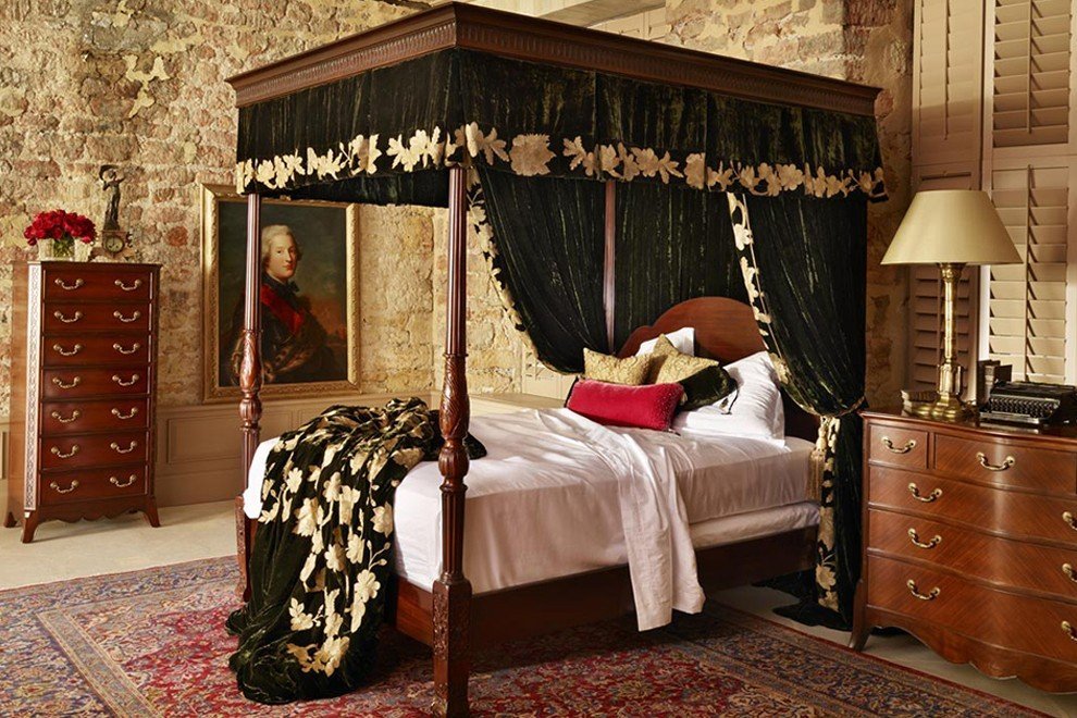 Georgian Four Poster Bed Small Super King 167 X 200cm 5ft 6inches Astb Slatted Base