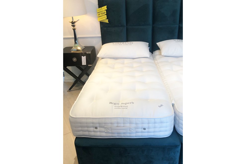 Vispring Long Single (90 x 200 cm) Regal Superb Mattress Soft & Divan