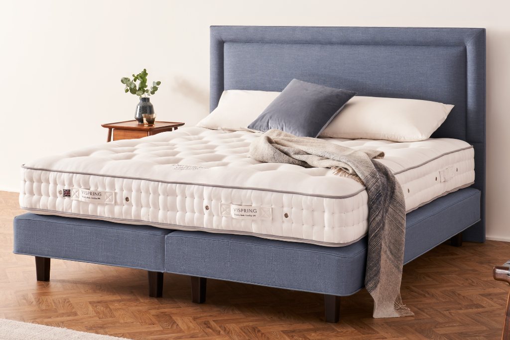 Vispring Dartington Mattress And Divan Set Single 90 X 190cm 3ft Shallow Divan 17cm