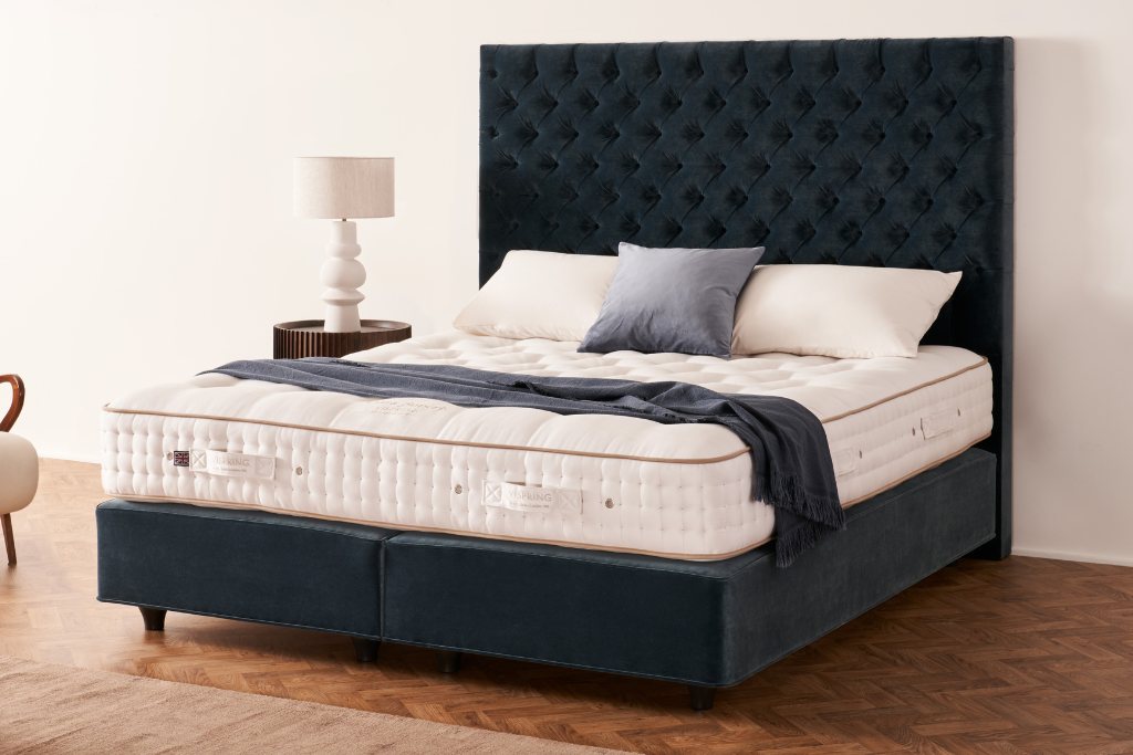 Vispring Tiara Superb Mattress And Divan Set Super King 180 X 200cm 6ft Shallow Divan 17cm