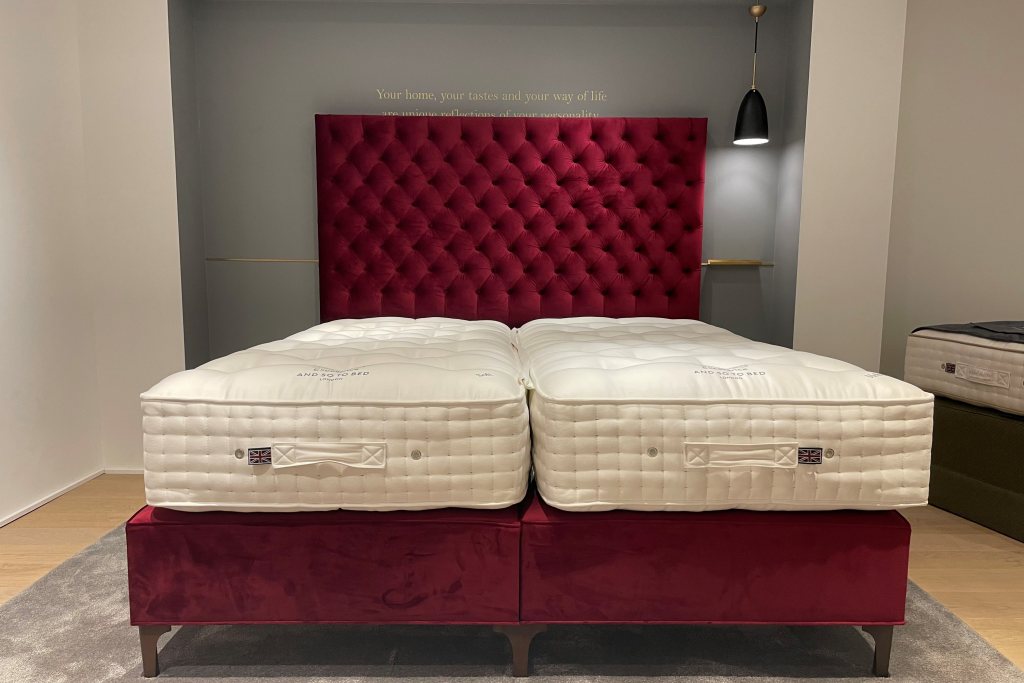 Vispring Vispring Excellence Mattress with Viceroy Low Divan & Aldo Headboard Superking  - Ex Display