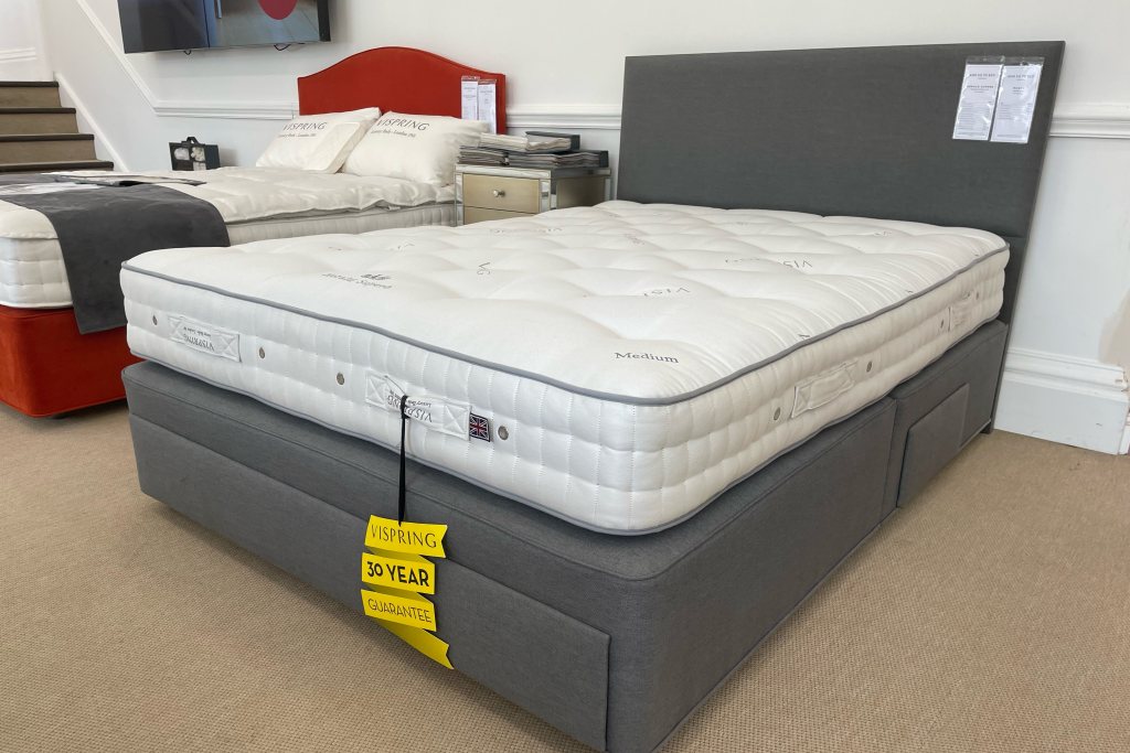 Vispring Vispring Herald Superb Kingsize Drawer Divan set with Headboard  - EX DISPLAY