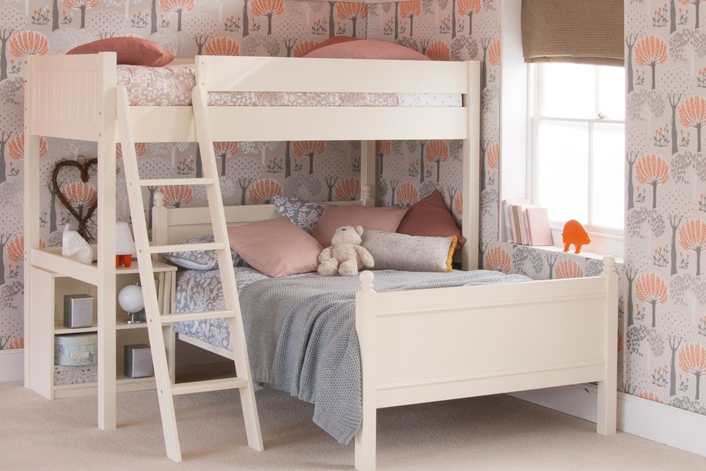 Fargo High Sleeper With Double Bed Ivory White