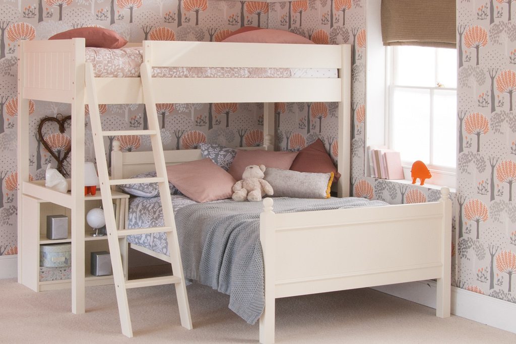 Fargo High Sleeper with Double Bed - Ivory White