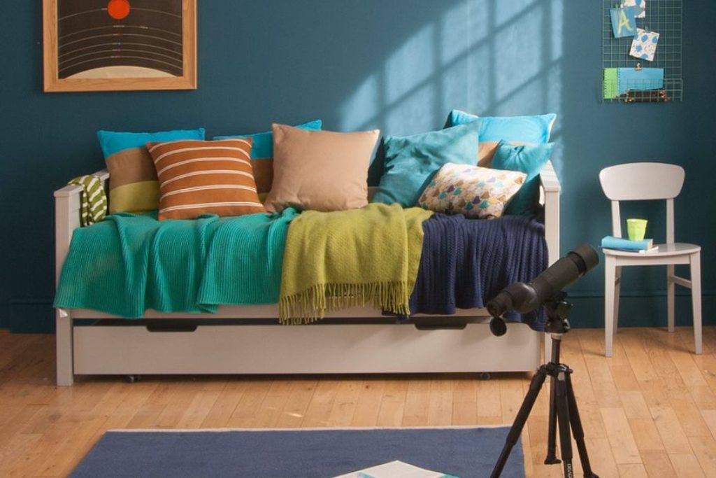 Classic Children's Beech Daybed With Storage Trundle