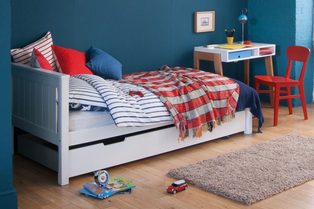 Classic Children's Beech Bed With Trundle