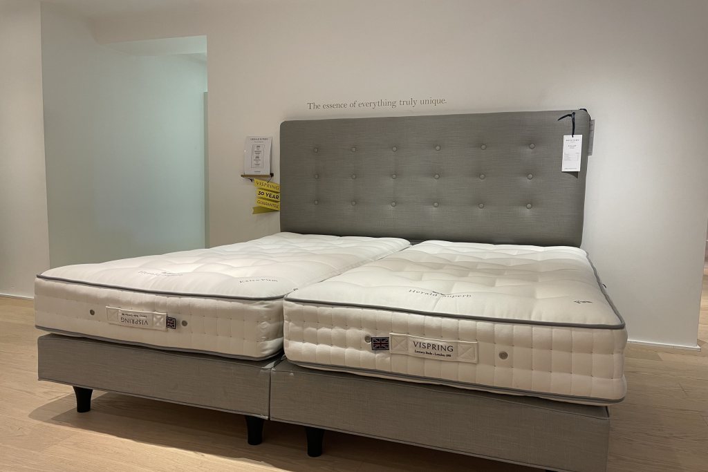 Vispring Vispring Herald Superb  Emperor size divan set with Headboard   - EX DISPLAY