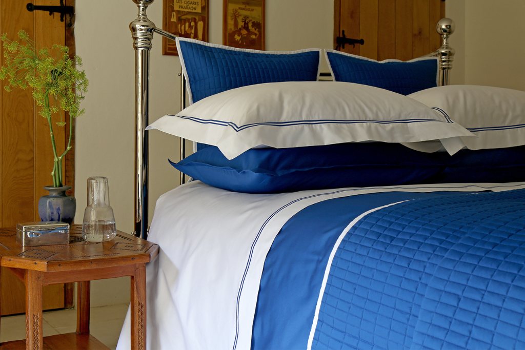 Reed Family Linen Two Row Satin Cord Flat Sheet Luxury Flat Sheets