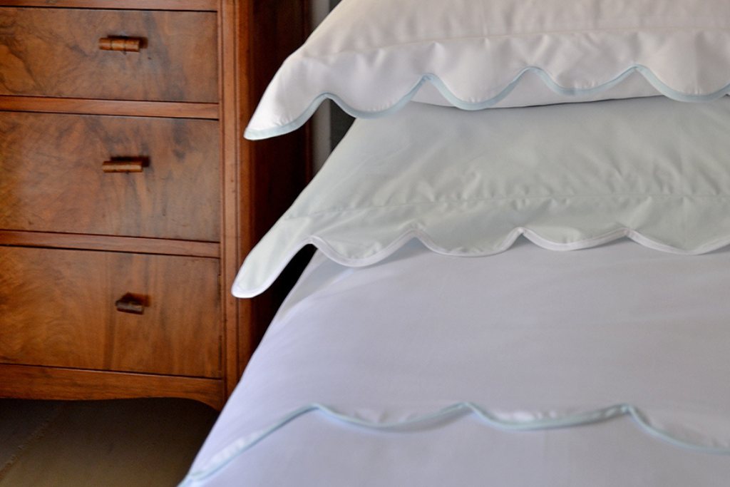 Reed Family Linen Scallop Flat Sheet Luxury Flat Sheets And So To Bed