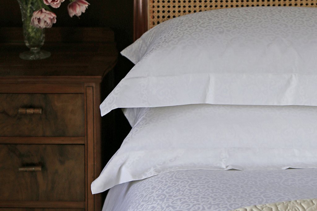 Princess Grace Oxford Pillowcase Pair Standard 50cm X 75cm Ivory