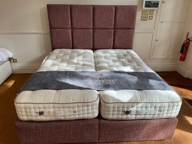 Vispring Vispring Tiara Superb Superking  Z&L Divan set with Atlas Headboard  - Ex-Display