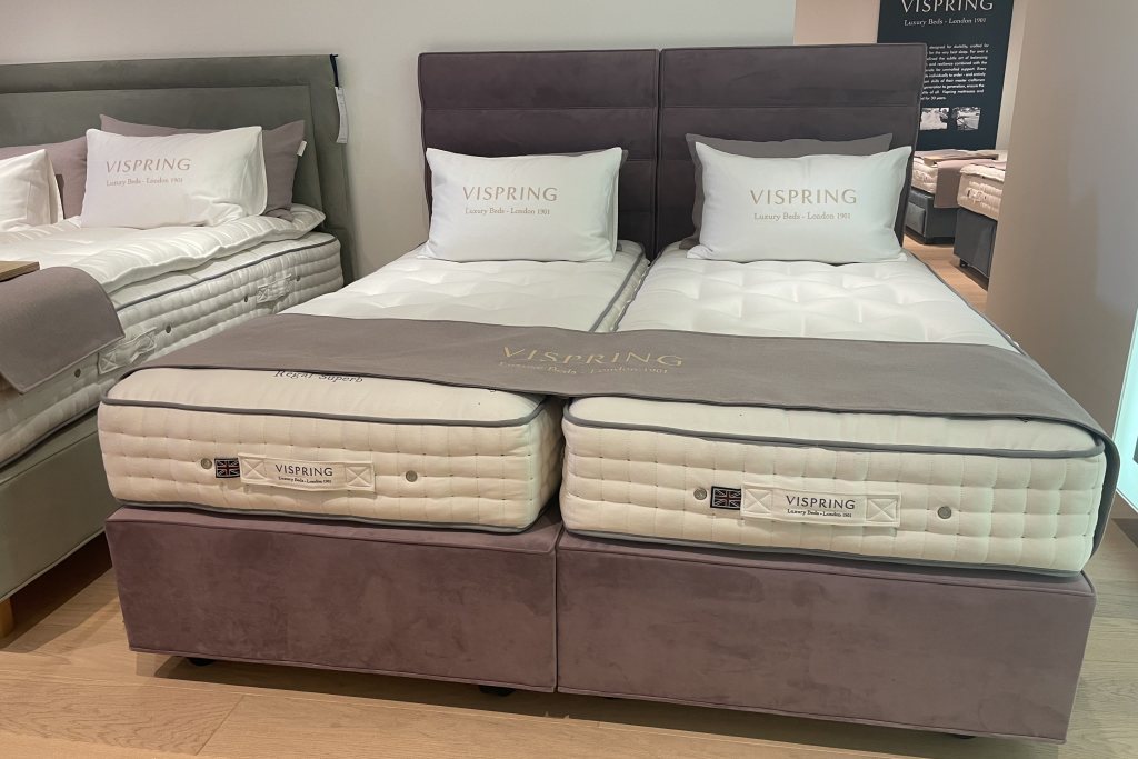 Vispring Vispring Regal Superb Superking size Z&L Divan Set & Triton Headboards  - Ex Display