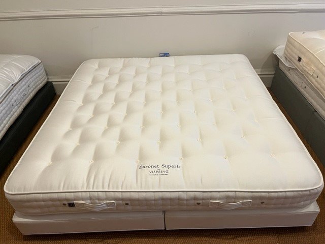 Vispring Vispring Emperor size Baronet Superb with Prestige Shallow Divan Base.