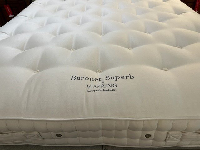 Vispring Vispring Baronet Superb- European King size Mattress Only (160 x 200cm) - Soft - ex display