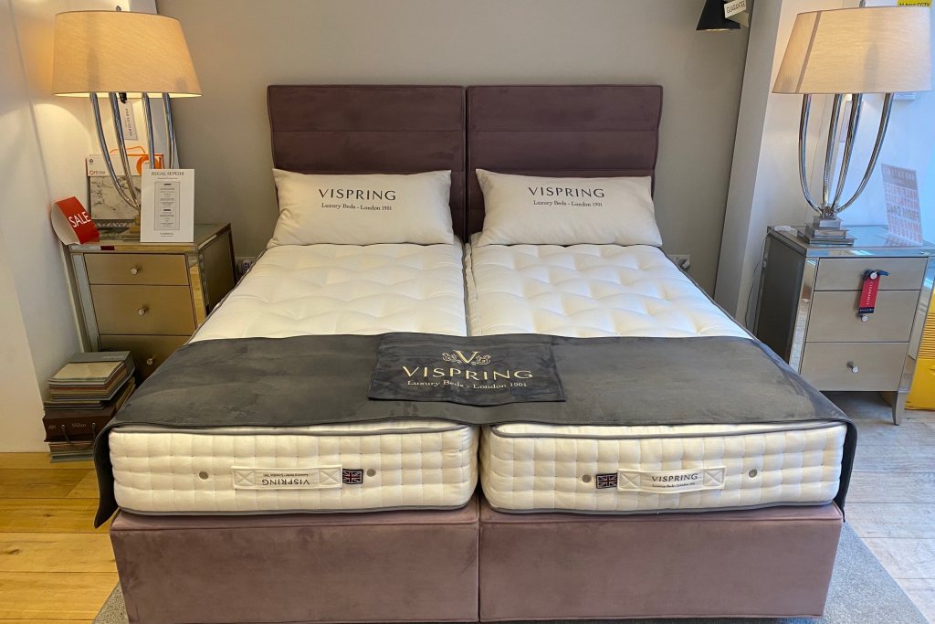 Vispring Vispring Regal Superb Superking size Z&L Divan Set & Triton Headboards  - Ex Display