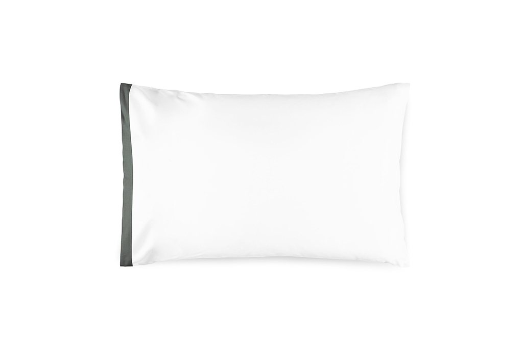 Amalia Prado Housewife Pillowcase Standard 50 X 75cm White Dark Grey