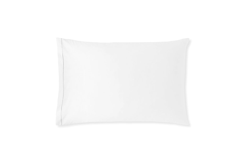Amalia Dalia Housewife Pillowcase King 50 X 90cm White Silver