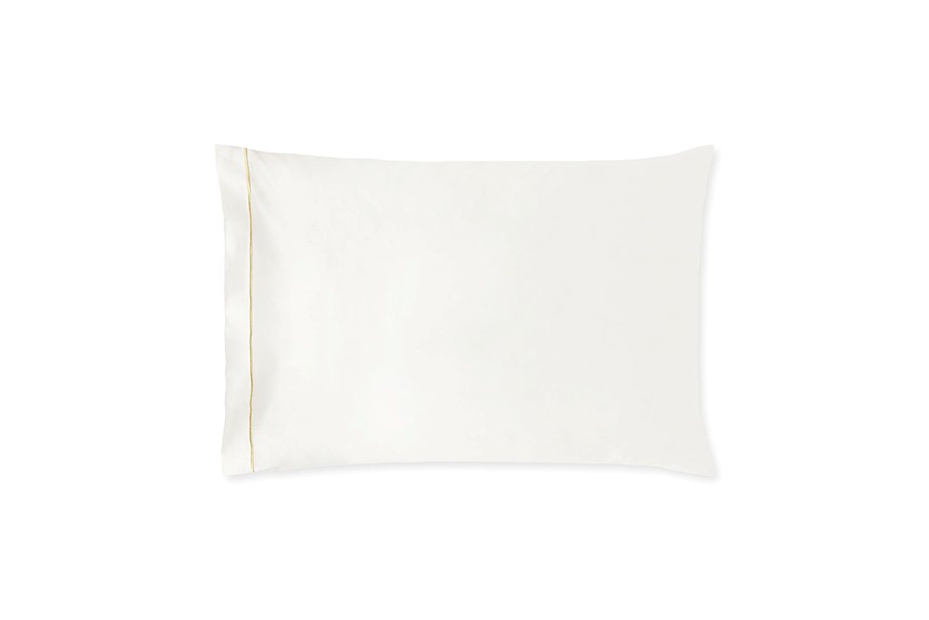 Amalia Dalia Housewife Pillowcase Standard 50 X 75cm Cream Gold