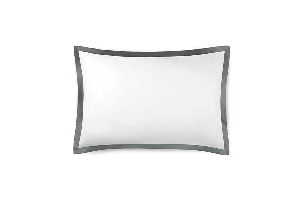 Amalia Prado Oxford Pillowcase Oxford 50 X 75cm White Dark Grey