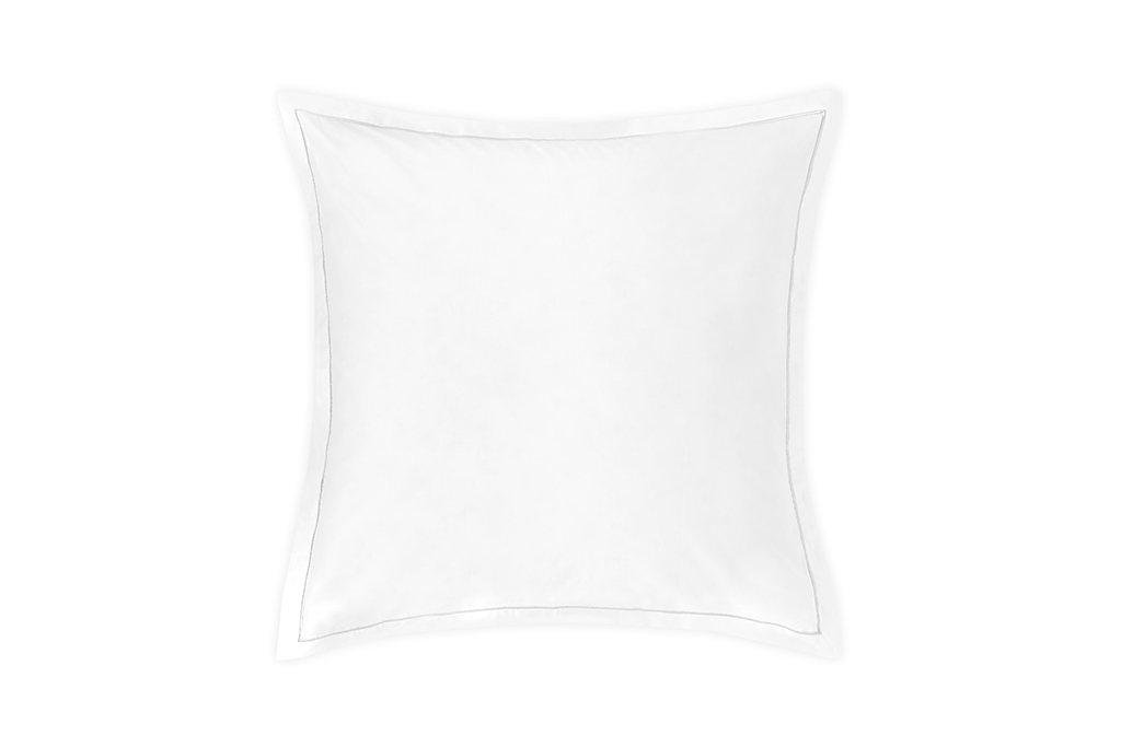 Amalia Dalia Square Pillowcase - White Silver