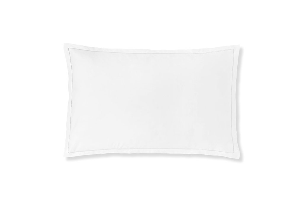 Amalia Dalia Oxford Pillowcase - White Silver