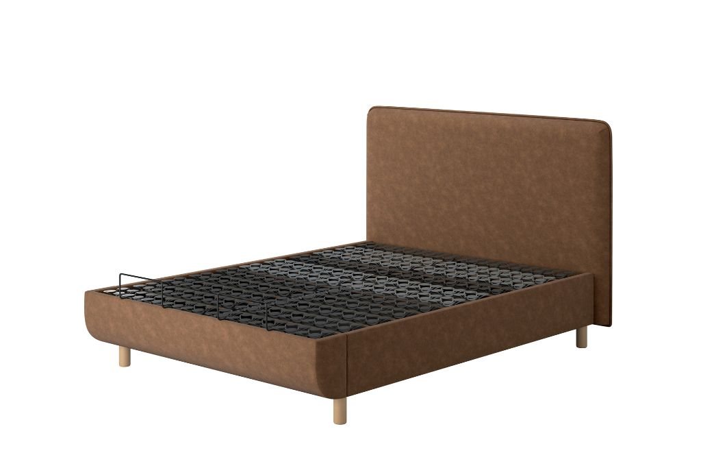 TEMPUR® Arc™ Static Disc Bed with Form Headboard - Brown