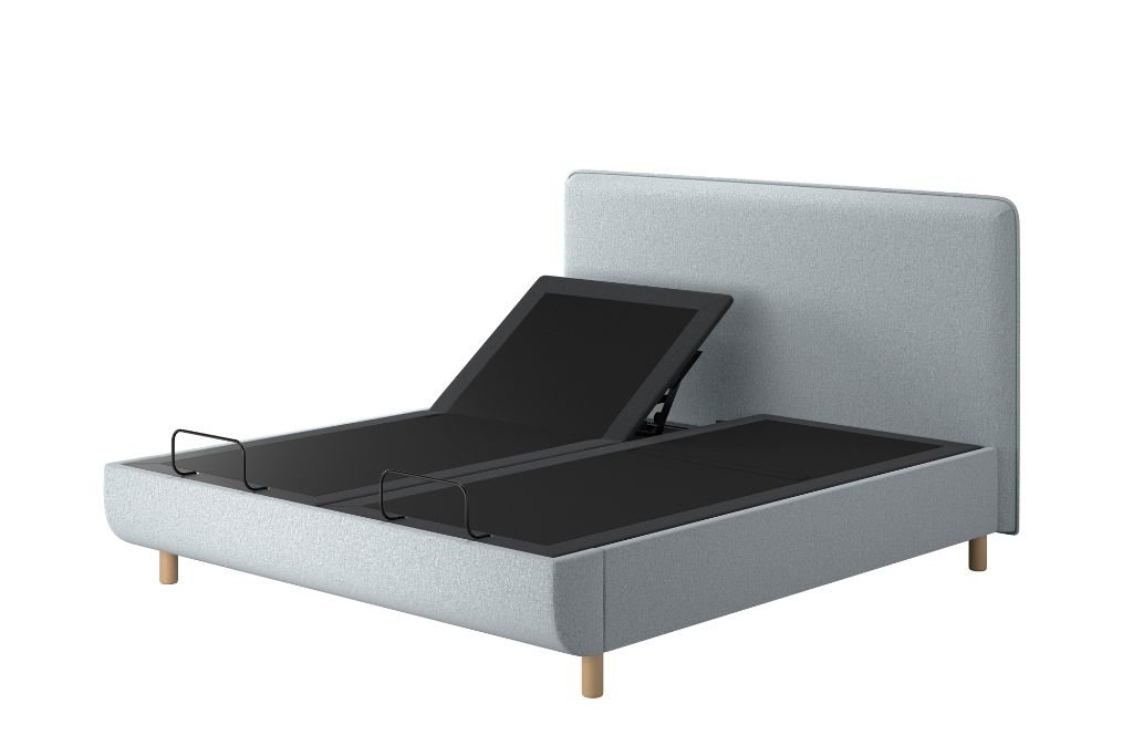TEMPUR® Arc™ Ergo™ Smart Base with Form Headboard - Stone