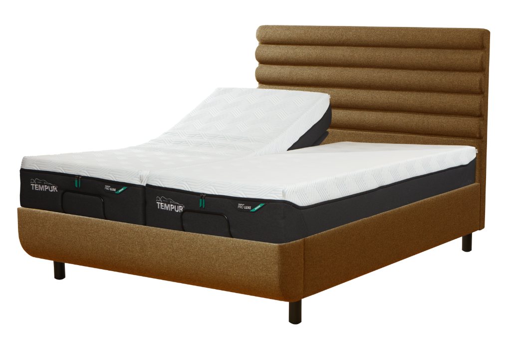 TEMPUR® Arc™ Ergo™ Smart Base with Vectra Headboard Brown