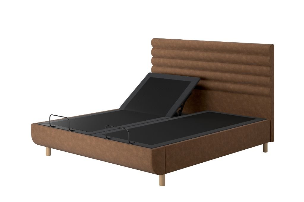 TEMPUR® Arc™ Ergo™ Smart Base with Vectra Headboard - Brown