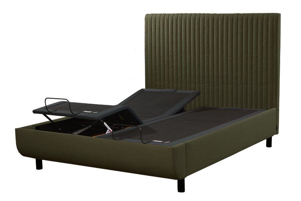 TEMPUR® Arc™ Ergo™ Smart Base with Vertical Headboard Dark Green