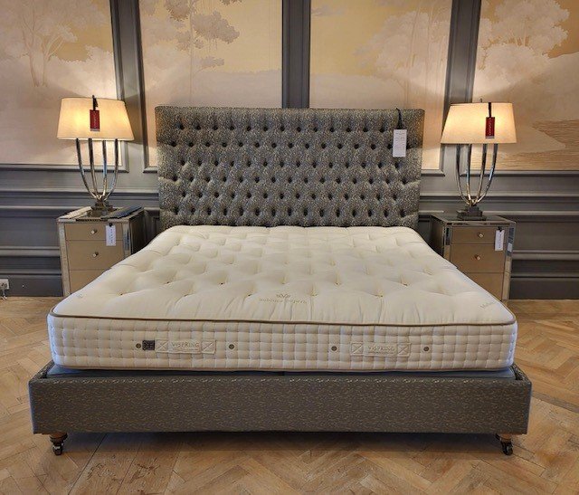 Emilia Grand Bedstead + Slatted Base - Emperor Size - Ex Display.