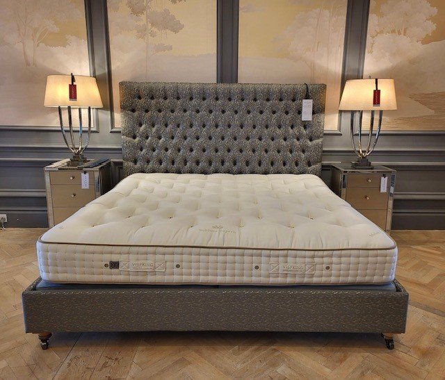 Emilia Grand Bedstead + Vispring Sublime Superb Mattress & Bed Base - Emperor - Ex Display.